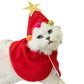 ANIAC Pet Christmas Costume – Cozy Cloak & Hat Set for Cats and Small Dogs