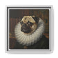 Custom Whimsical Pug Portrait Canvas, Cute Dog Art Print, Pet Lover Gift, Home Decor, Fun Wall Art, Quirky Dog Painting