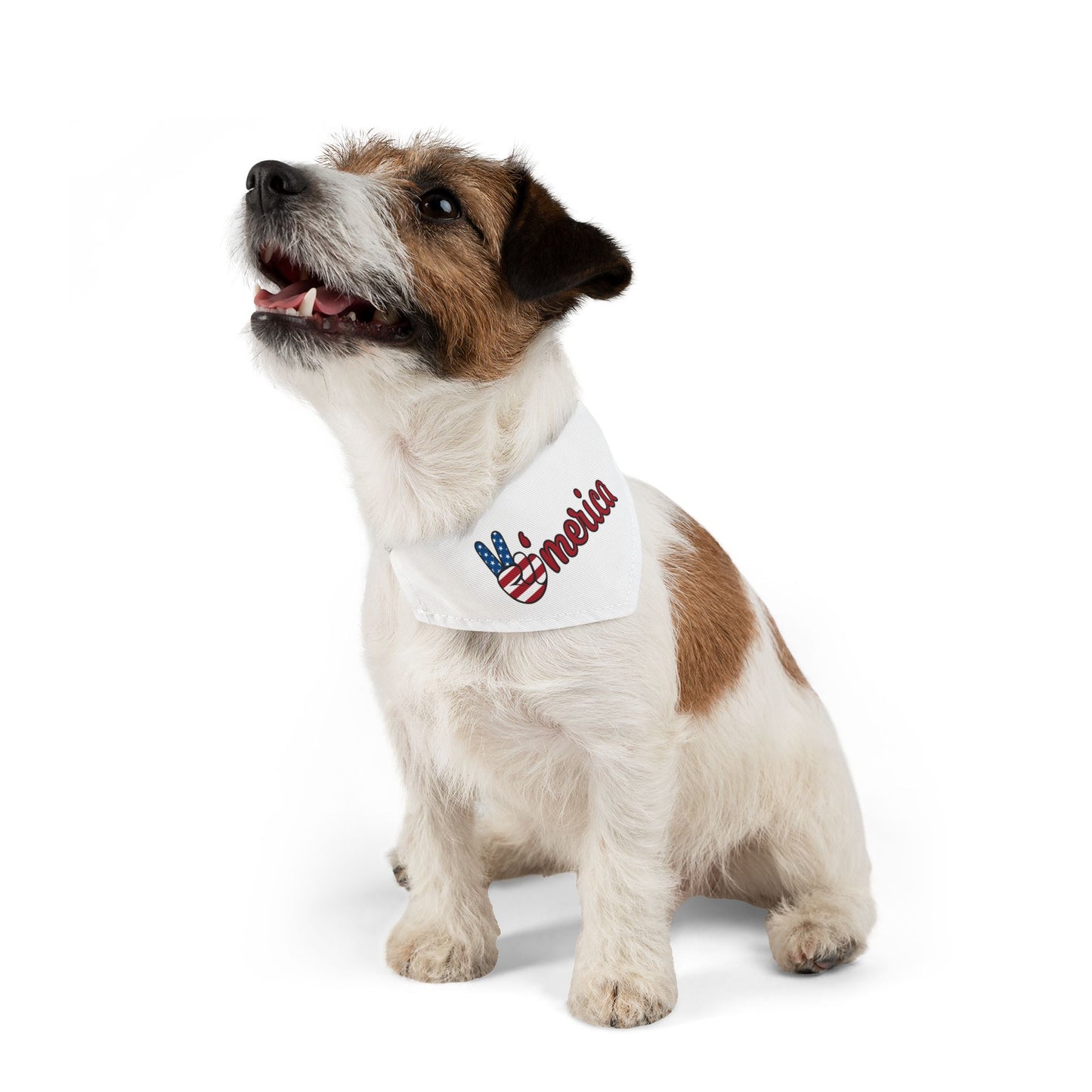 Patriotic Dog Bandana, Dog Accessory, Pet Gift, Holiday Pet Apparel, USA Dog Scarf, Fourth of July Bandana