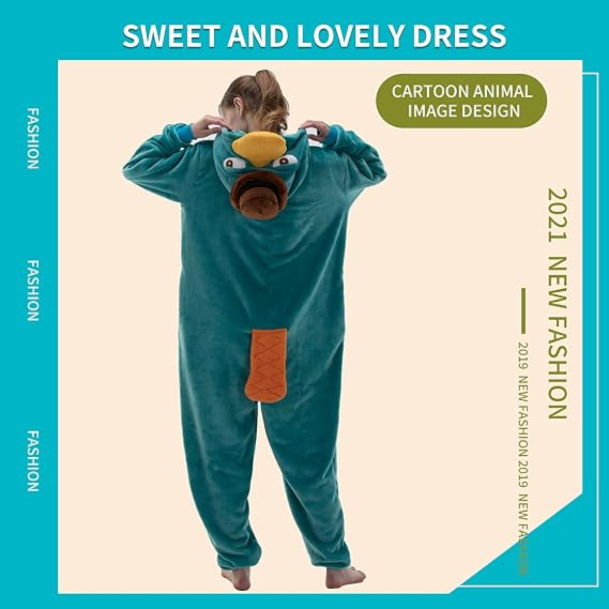 Green Animal Onesie Halloween Costume for Adults