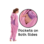 Pink Animal Onesie Halloween Costume for Adults