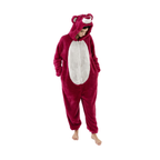 Pink Bear Animal Onesie Halloween Costume for Adults