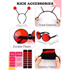 Women's Ladybug Halloween Costume 7-Piece Set