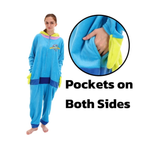 Green Blue Animal Onesie Halloween Costume for Adults