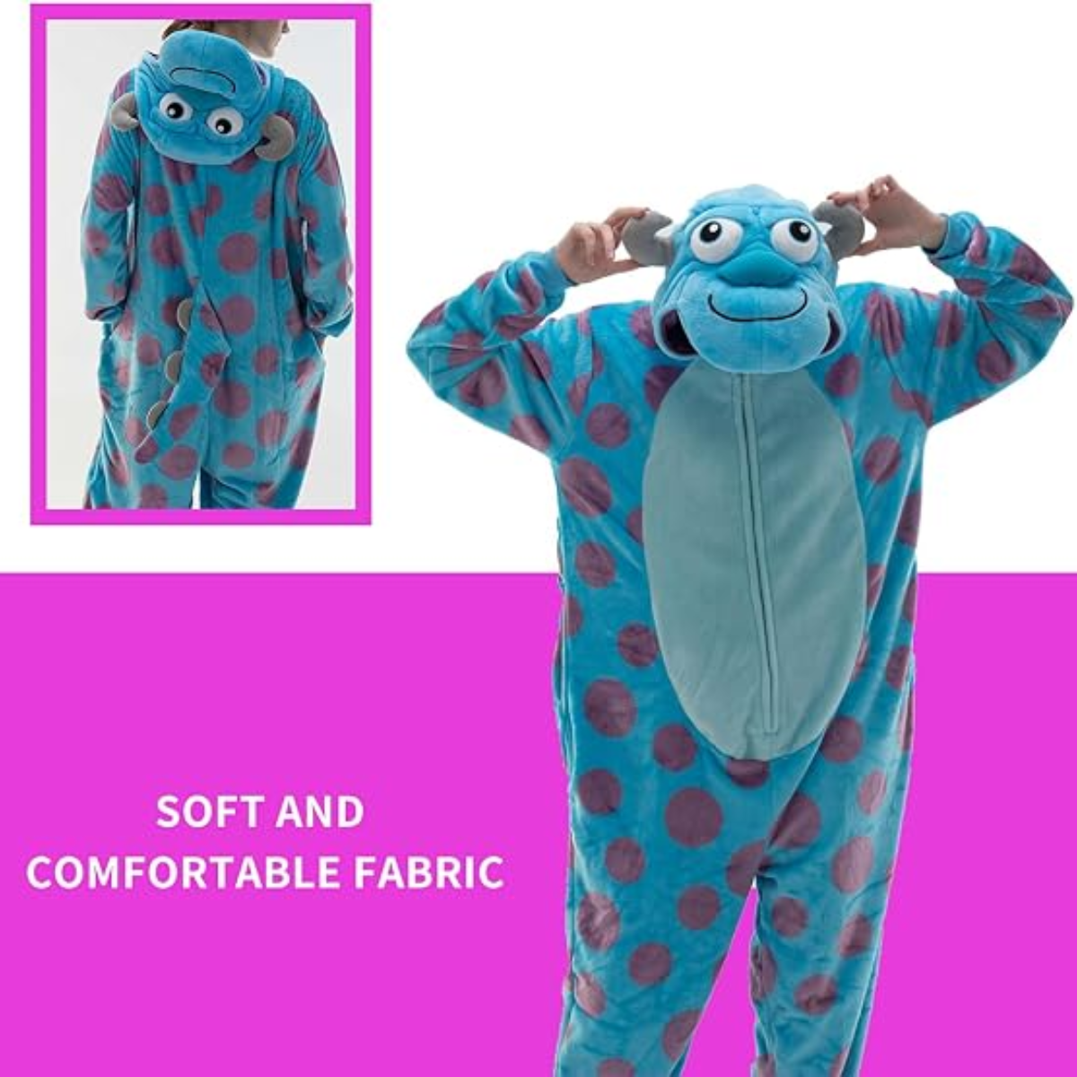 Blue Dot Animal Onesie Halloween Costume for Adults