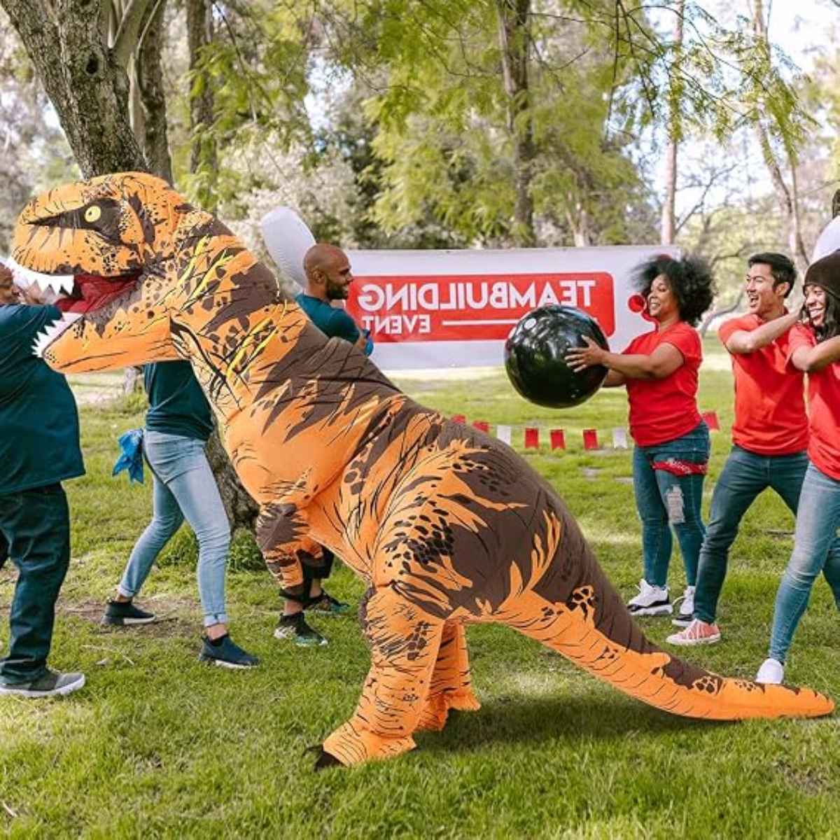 Inflatable Dinosaur Halloween Costume for Adults