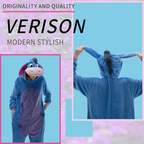 Blue Animal Onesie Halloween Costume for Adults