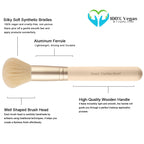 Real Perfection Makeup Brush Set 16 Pcs with 1 Eyebrow Razor Premium Synthetic Foundation Powder Concealers Eyeshadow Blush Makeup Brushes Make up Brushes Kit