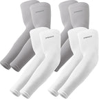 YQXCC Arm Sleeves, Cooling UV Sun Protection Sports Compression Sleeves for Men Women, Golf Basketball Arm Sleeves