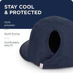 Ponyflo Sunblocker Wide Brim Hat, Patented Women’s Ponytail Sun Hat for Adults, UPF 50 Sun Protection