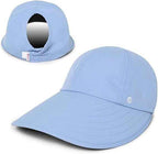 Ponyflo Sunblocker Wide Brim Hat, Patented Women’s Ponytail Sun Hat for Adults, UPF 50 Sun Protection