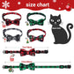4 Pack Christmas Cat Collars with Bow Tie & Bell