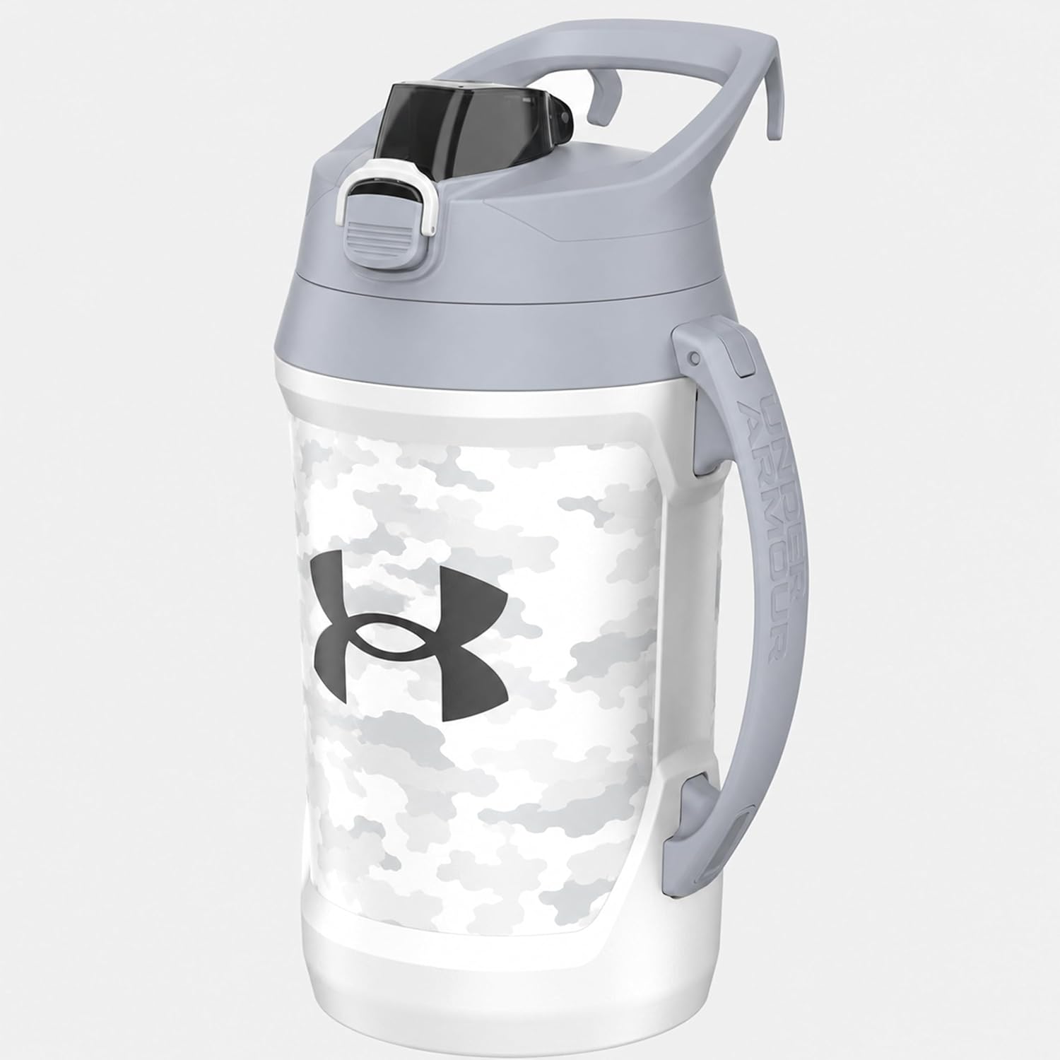 Insulated Water Bottle with Handle & Fence Hook, Half Gallon Sports Water Jug, Leak-Resistant & BPA-Free for Baseball, Football & Gym