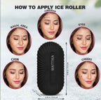 Ice Roller for Face & Eyes – Facial Ice Roller for Under Eye Puffiness, Reusable Silicone Ice Face Roller Massager for Skin Tightening, Pore Shrinking & Cooling Skincare Tool