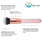 Real Perfection Makeup Brush Set 16 Pcs with 1 Eyebrow Razor Premium Synthetic Foundation Powder Concealers Eyeshadow Blush Makeup Brushes Make up Brushes Kit