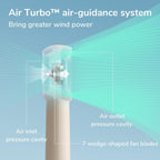 JISULIFE Handheld Portable Turbo Fan [16H Max Cooling Time], 4000mAh USB Rechargeable Personal Battery Operated Mini Small Pocket Fan with 5 Speeds for Travel/Outdoor/Vacation/Concerts