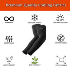 YQXCC Arm Sleeves, Cooling UV Sun Protection Sports Compression Sleeves for Men Women, Golf Basketball Arm Sleeves