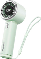 SWEETFULL Mini Fan Portable - Cute Handheld Turbo Fan with Rechargeable Battery, 5 Speeds, Small Hand Personal Travel Essentials for Women, Girls, Kids, Lash, Makeup