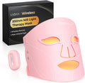 Red Light Therapy for Face – Cordless LED Face Mask with 4 Light Modes (NIR 850nm, Red 630nm, Blue, Amber), 272 LEDs, 10-Min Timer, Rechargeable for Glowing Skin at Home