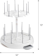 High Capacity Drying Rack for Baby Bottles and Accessories, White