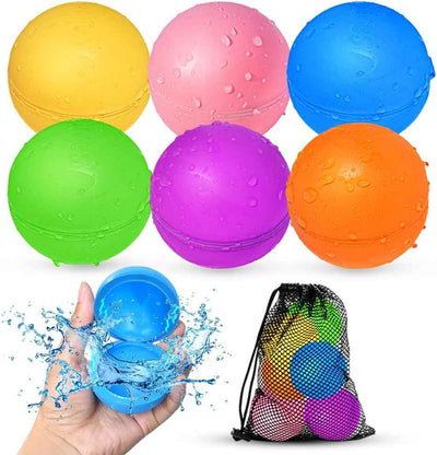 Reusable Water Balloons, Pool Beach Water Toys for Boys and Girls, Summer Toys for Kids Ages 3-12, Magnetic Water Ball for Outdoor Activities