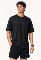 Kinglaman 1/5 Pack Men's Workout Gym Shirts Dry Fit Short Sleeve T-Shirts | Quick Dry Fabric, Breathable Mesh, Moisture Wicking, Athletic Regular Fit, for Training, Running, All Sports Activities