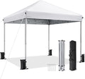 10x10 Pop Up Canopy, Portable Instant Canopy Tent with Carry Bag, 4 Sandbags and 8 Stakes for Outdoor Events, Parties & Camping