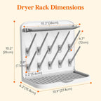 Lifewit Large Baby Bottle Drying Rack, Newborn Essentials Must Haves, Bottle Storage Organizer for Countertop, Cabinet, Rack Dryer Holder for Pacifiers, Pump Parts, Baby Stuff