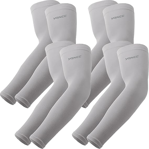 YQXCC Arm Sleeves, Cooling UV Sun Protection Sports Compression Sleeves for Men Women, Golf Basketball Arm Sleeves
