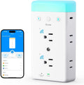 Govee Smart Plug Outlet Extender, 3-Sided Power Strips with RGB Night Light | Power Strips with 2 Smart Outlets & 2 USB Ports, APP and Voice Control, Surge Overload Protection for Home Office