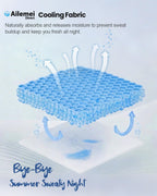 Ailemei Direct 【Upgraded Fabric Cooling Throw Blanket for Hot Sleepers, Lightweight Breathable Summer Bed Blankets, Q-Max >0.5 Jade Fiber,Keep Body Cool Hot Flashes Night Sweats,50"x70"
