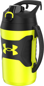 Insulated Water Bottle with Handle & Fence Hook, Half Gallon Sports Water Jug, Leak-Resistant & BPA-Free for Baseball, Football & Gym