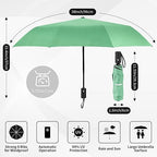 Windproof Travel Umbrella - Automatic Umbrellas for Rain, Compact Folding Umbrella with UV Protection, Lightweight Portable Design for Backpack/Walking/Car, Sun & Storm Ready
