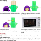 Angry Mom Microwave Cleaner, Mad Mama Microwave Steam Cleaner, Just Add Vinegar and Water, Easily Cleans the Crud in Minutes