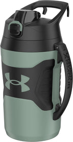 Insulated Water Bottle with Handle & Fence Hook, Half Gallon Sports Water Jug, Leak-Resistant & BPA-Free for Baseball, Football & Gym
