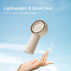 JISULIFE Handheld Portable Turbo Fan [16H Max Cooling Time], 4000mAh USB Rechargeable Personal Battery Operated Mini Small Pocket Fan with 5 Speeds for Travel/Outdoor/Vacation/Concerts