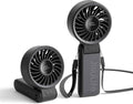 JISULIFE Handheld Fan Life7 – Ultimate Flexibility: Wide & Strong Airflow, 19.5H Max Cooling, 5000mAh Rechargeable, 5-Speed, LED Display, 3 IN 1 Portable Fan for Travel, Concerts, Sports Events