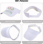 12 Pack Unisex Sports Sun Visor Adjustable UV Protection Sun Hat Cap for Beach Pool Golf Tennis