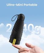 3 Pack Mini Travel Folding Umbrella,UPF 50+ UV Compact Portable Sun | Rainproof & Pocket-Friendly Size, Lightweight to Fit Backpacks, Handbags & Pockets, Perfect for Kids, Women & Men