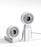 JISULIFE Handheld Fan Life7 – Ultimate Flexibility: Wide & Strong Airflow, 19.5H Max Cooling, 5000mAh Rechargeable, 5-Speed, LED Display, 3 IN 1 Portable Fan for Travel, Concerts, Sports Events