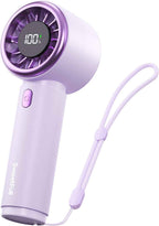 SWEETFULL Mini Fan Portable - Cute Handheld Turbo Fan with Rechargeable Battery, 5 Speeds, Small Hand Personal Travel Essentials for Women, Girls, Kids, Lash, Makeup