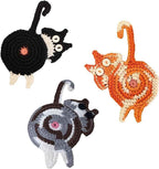 Cat Gifts for Cat Lovers Cat Coaster Woven Creative Cute Cat Coaster Insulation Coaster Coffee and Tea Coaster Desktop Gifts