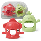 Momcozy 2 Pack Baby Teething Toys, Food Grade Silicone Baby Teethers for 0–12 Months, Baby Teether Mitten Wrist Teether Set, Easy Grip Teething Relief with Multiple Chew Points