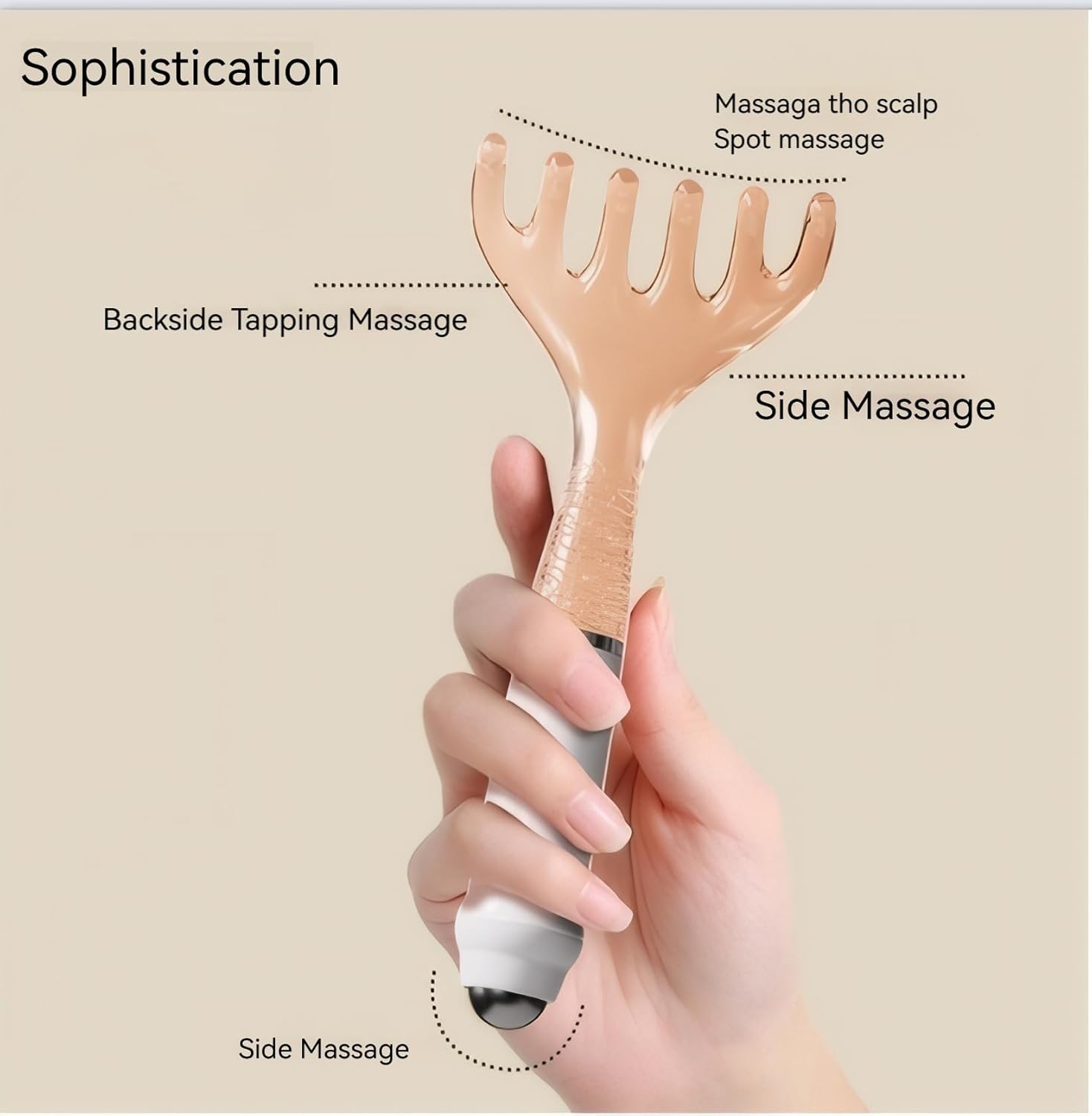 Scalp Massager & Gua Sha Tool Set - Manual Head Massager, Massage Comb for Relaxation & Stress Relief