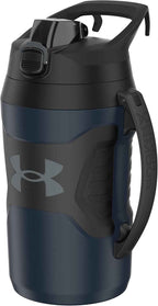 Insulated Water Bottle with Handle & Fence Hook, Half Gallon Sports Water Jug, Leak-Resistant & BPA-Free for Baseball, Football & Gym