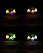 Rienar Sensor Led Night Light, Color Changing Plug-in LED Mushroom Dream Bed Lamp