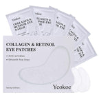 Yeokoe Under Eye Patches for Dark Circles,Eye Mask for Puffy Eyes With Collagen,Retinol,Vitmin C,Hyaluronic Acid and Niacinamide Face Masks Skincare Spa Gifts for Woman 20Pairs