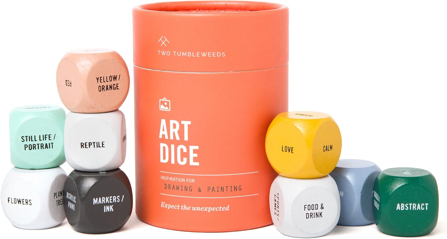 Creative Inspiration Dice Set for Drawing, Painting & Writing