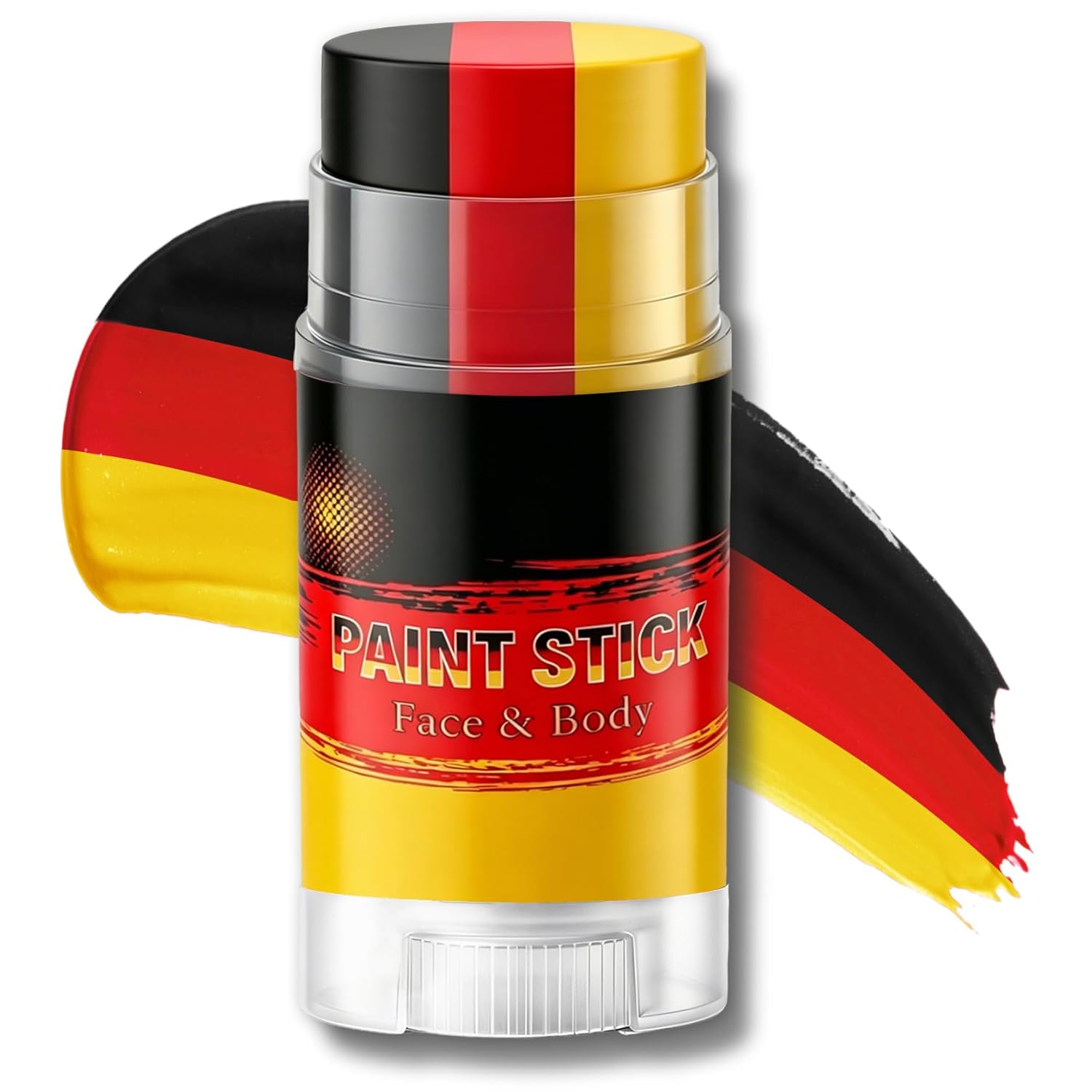 3 in 1 Colors Face Body Paint Sticks for Soccer,Football,Softball,Baseball,High Pigment & Waterproof Eye Black Stick Makeup