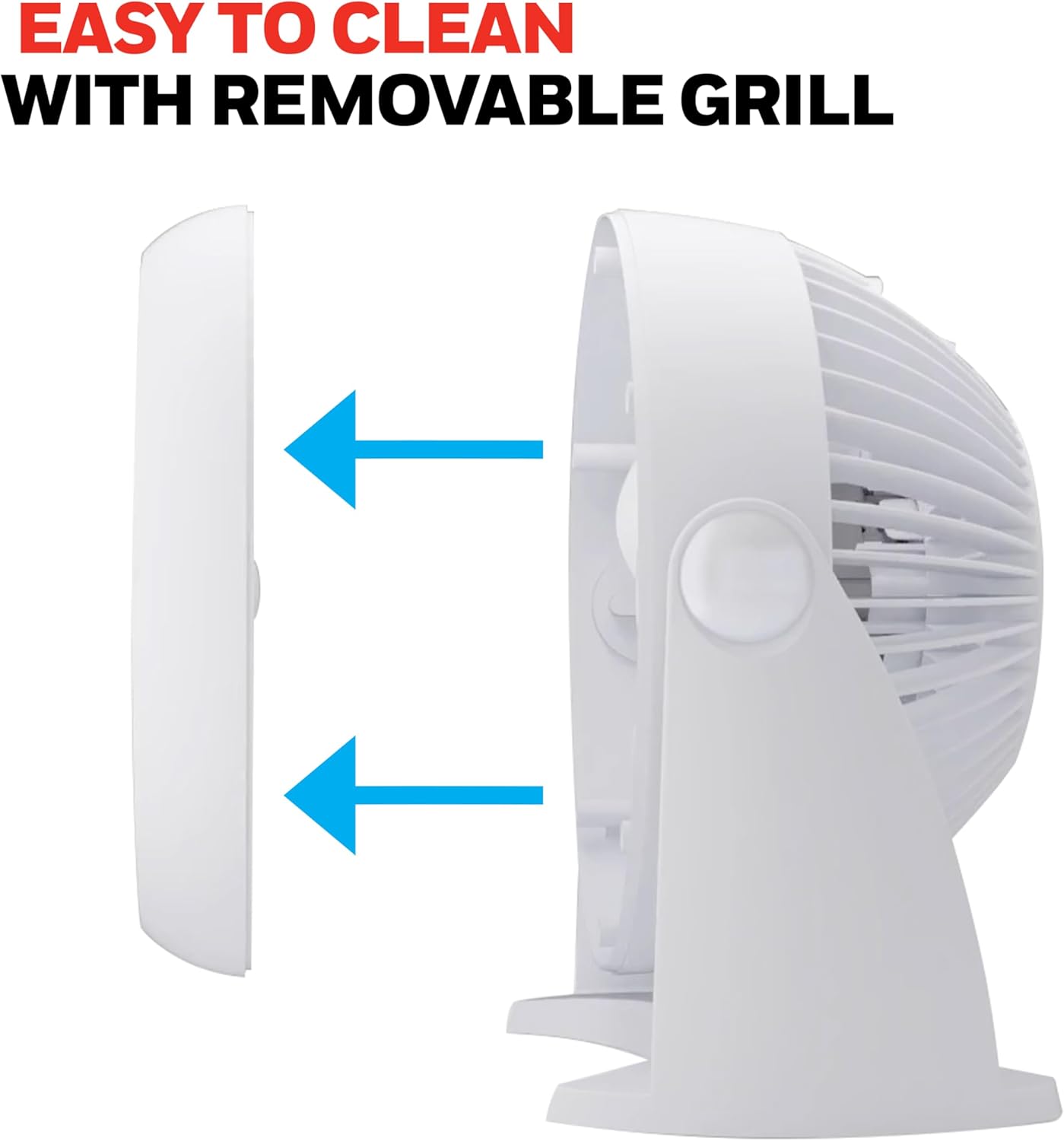 Honeywell TurboForce Air Circulator, Small Tabletop Fan, Quiet Personal Fan for Home or Office, 3 Speeds, 90 Degree Pivoting Head